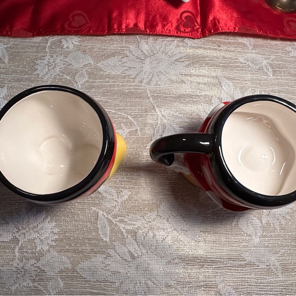 Disney Mickey and Minnie Ceramic footed pedestal mug/bowls from Disney World - Picture 12 of 14